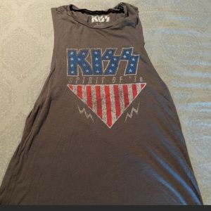 KISS band sheet muscle tank